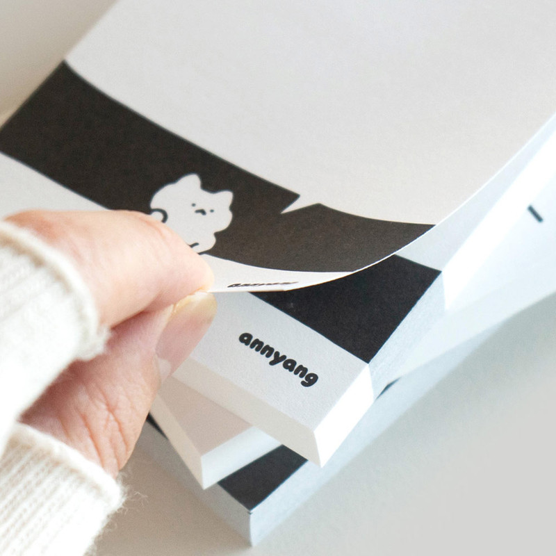 120gsm paper - Annyang Day Black Notepad 70 Sheets 120gsm paper - Annyang Day Black Notepad 70 Sheets