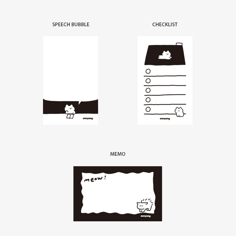 Annyang Day Black Notepad 70 Sheets Annyang Day Black Notepad 70 Sheets