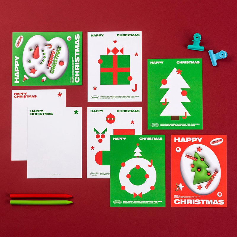 Happy Christmas Greeting Card with Envelope Happy Christmas Greeting Card with Envelope