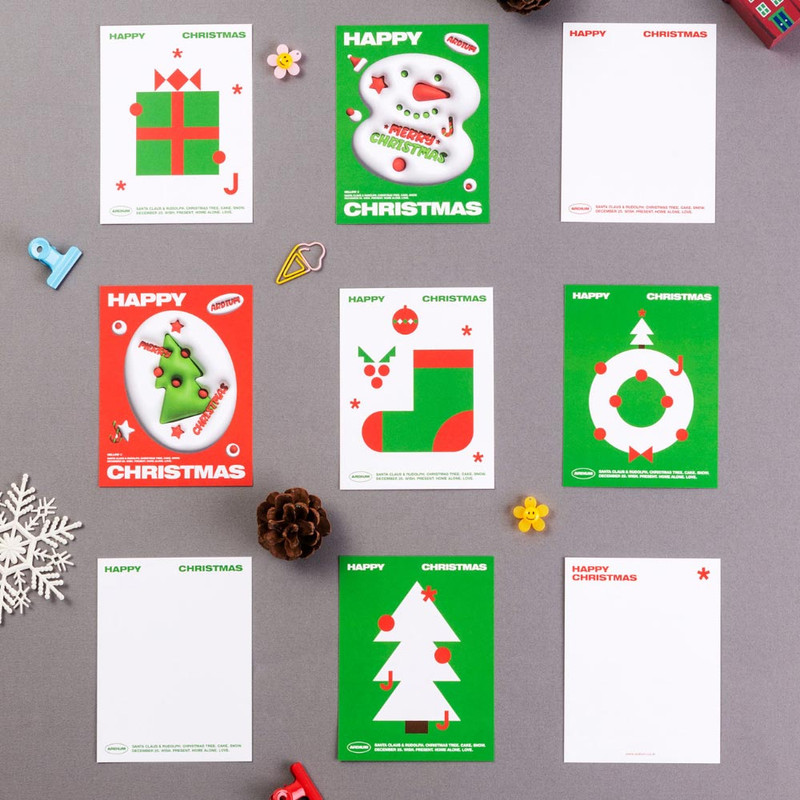 Happy Christmas Greeting Card with Envelope Happy Christmas Greeting Card with Envelope