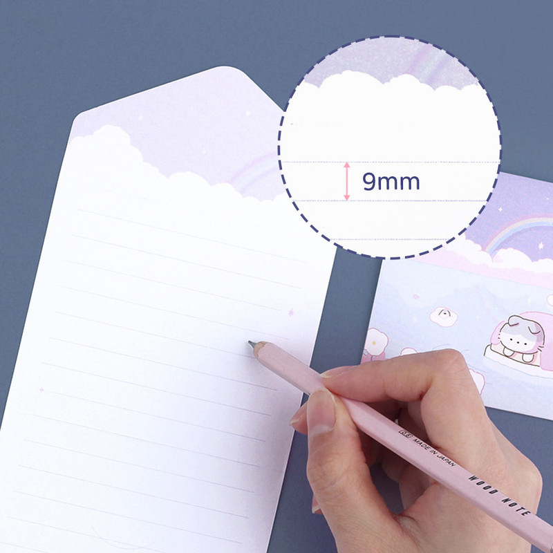 Line spacing - Dash And Dot Ccoso Friends Folded Greeting Cards