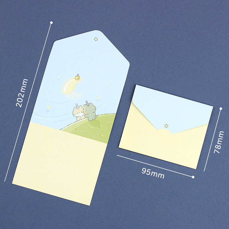 Size of Dash And Dot Ccoso Friends Folded Greeting Cards