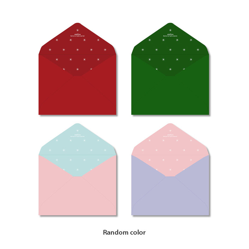 Envelope - Friendly Merry Christmas Greeting Card with Envelope Envelope - Friendly Merry Christmas Greeting Card with Envelope