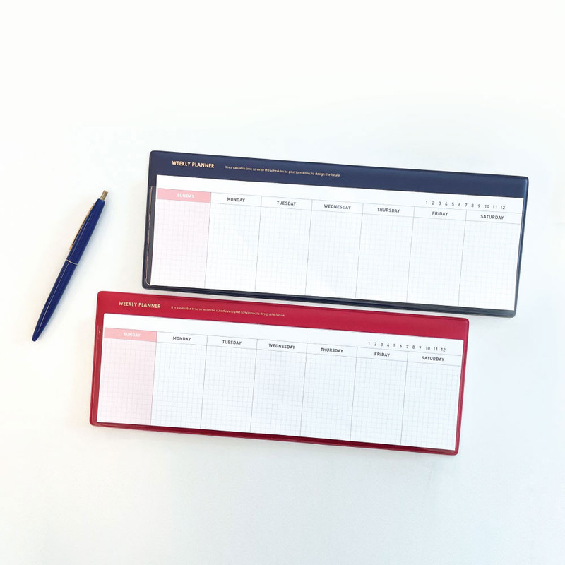 Jam studio Grid Undated Weekly Desk Pad Planner Jam studio Grid Undated Weekly Desk Pad Planner