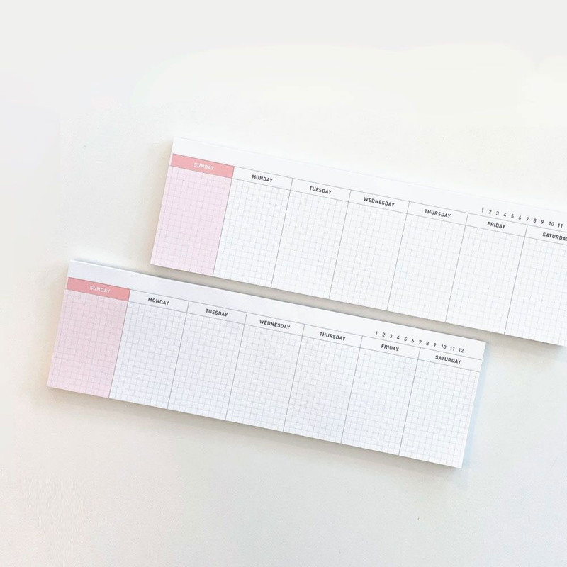 Jam studio A5 Undated Weekly Desk Planner Refills Jam studio A5 Undated Weekly Desk Planner Refills