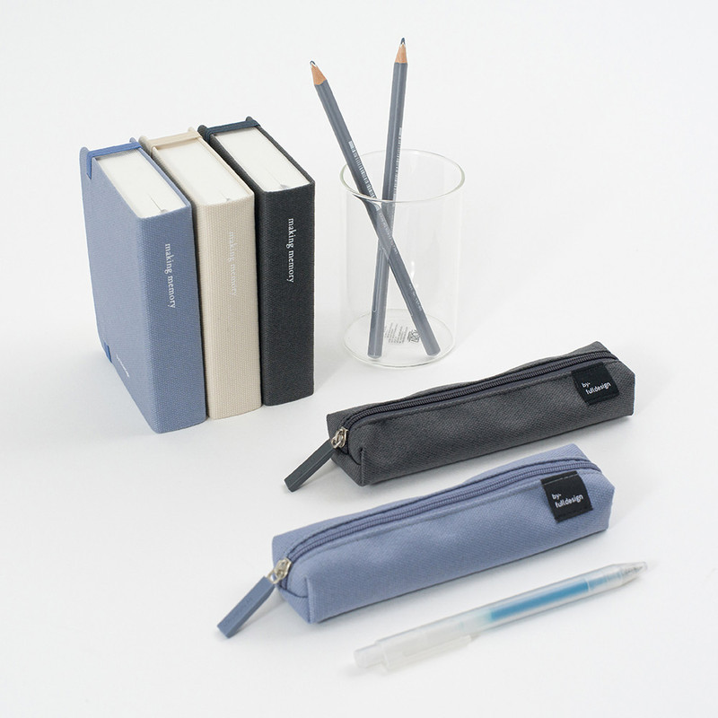 Oxford Cotton Cover - Byfulldesign Semi Single Zipper Pencil Case