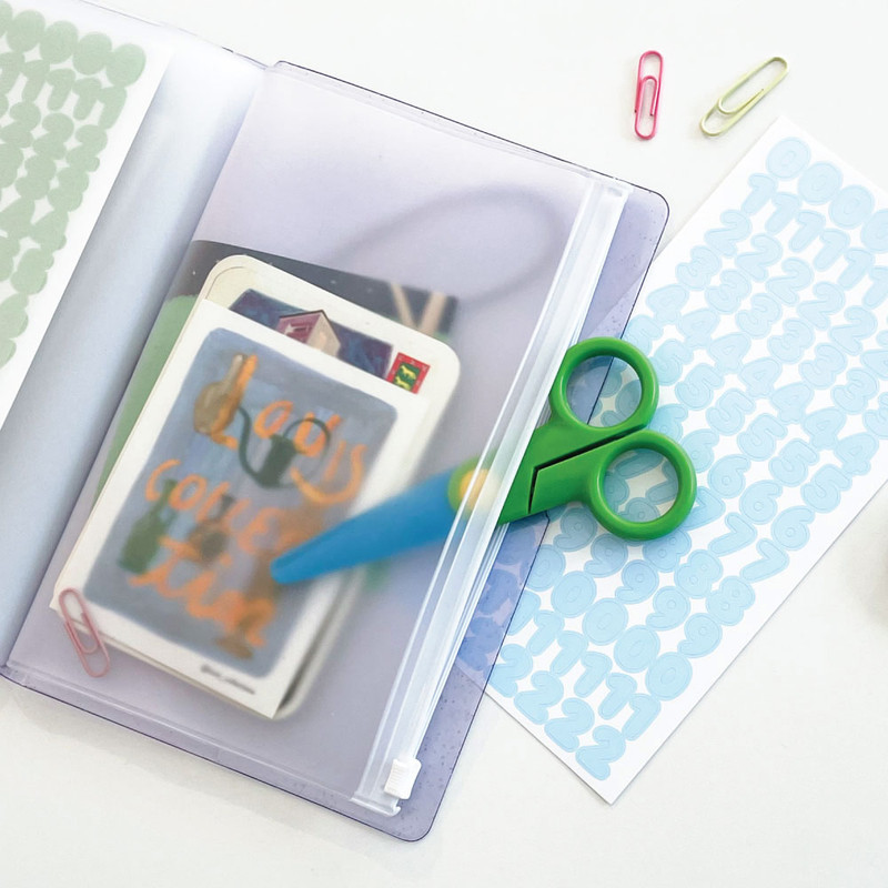 Zipper pocket - Jam Studio Sticker Storage Book Collecting Album Zipper pocket - Jam Studio Sticker Storage Book Collecting Album