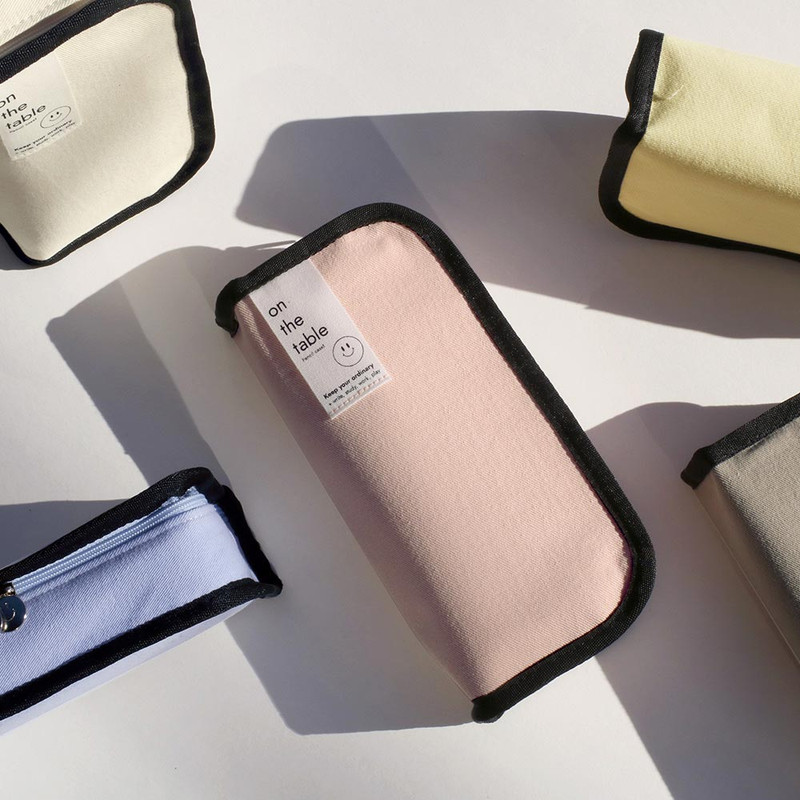 After The Rain On The Table Line Zipper Pencil Case Pouch After The Rain On The Table Line Zipper Pencil Case Pouch