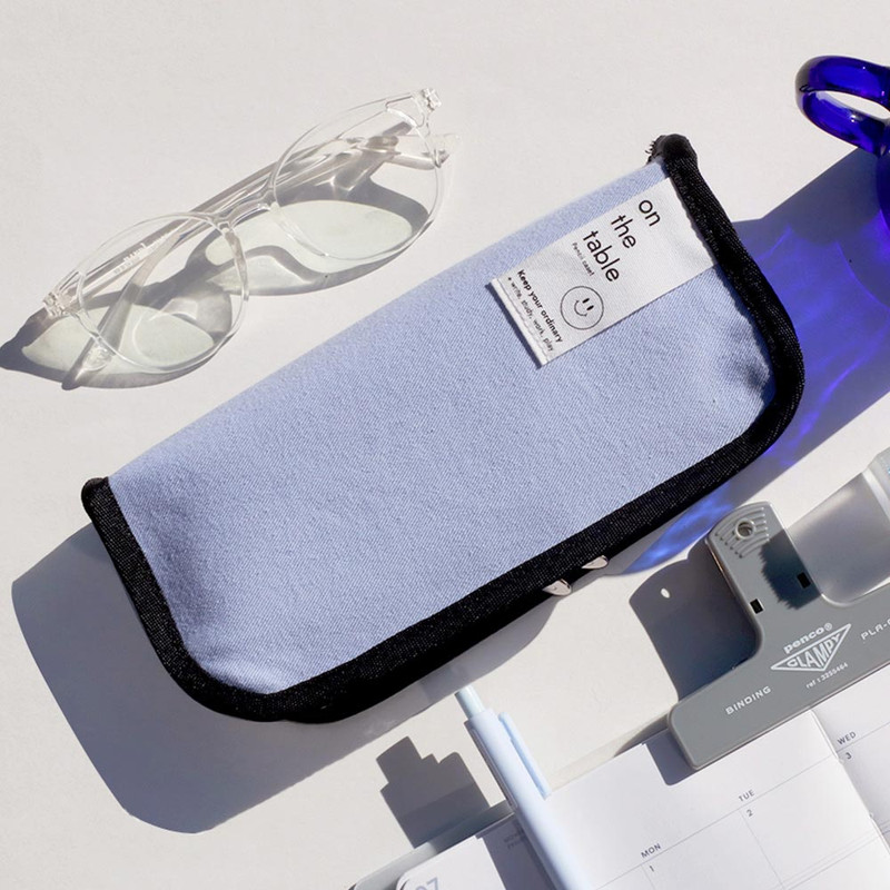 After The Rain On The Table Line Zipper Pencil Case Pouch After The Rain On The Table Line Zipper Pencil Case Pouch