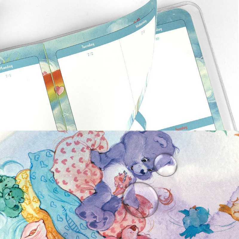 Detail of 2024 Watercolor Care Bears Weekly Dated Diary Planner