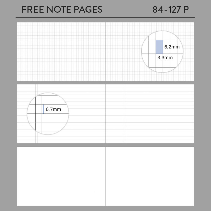 free note pages - Dash And Dot Life Routine Undated Weekly Diary Planner 