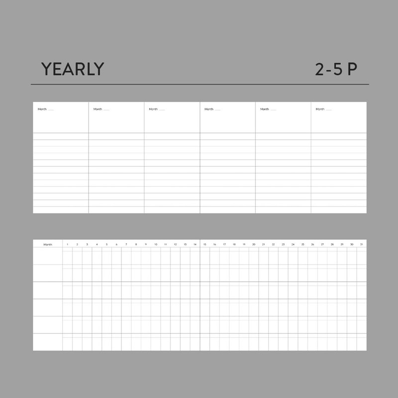 yearly plan - Dash And Dot Life Routine Undated Weekly Diary Planner 