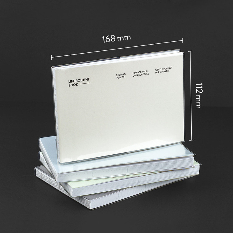 size - Dash And Dot Life Routine Undated Weekly Diary Planner 