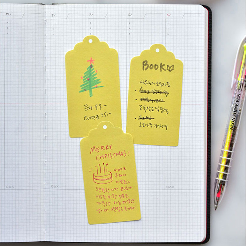 Yellow cotton - Plepic Collector Label Sticky Memo Notepads Yellow cotton - Plepic Collector Label Sticky Memo Notepads