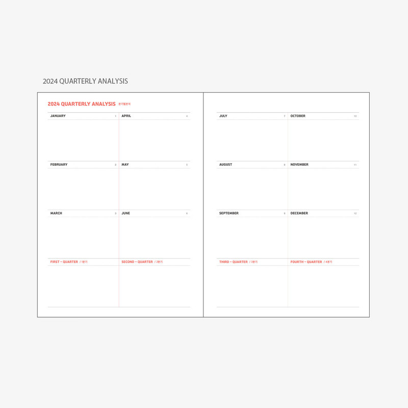 2024 Quarterly analysis - 2024 Workers Twin Wire Dated Weekly Planner Diary