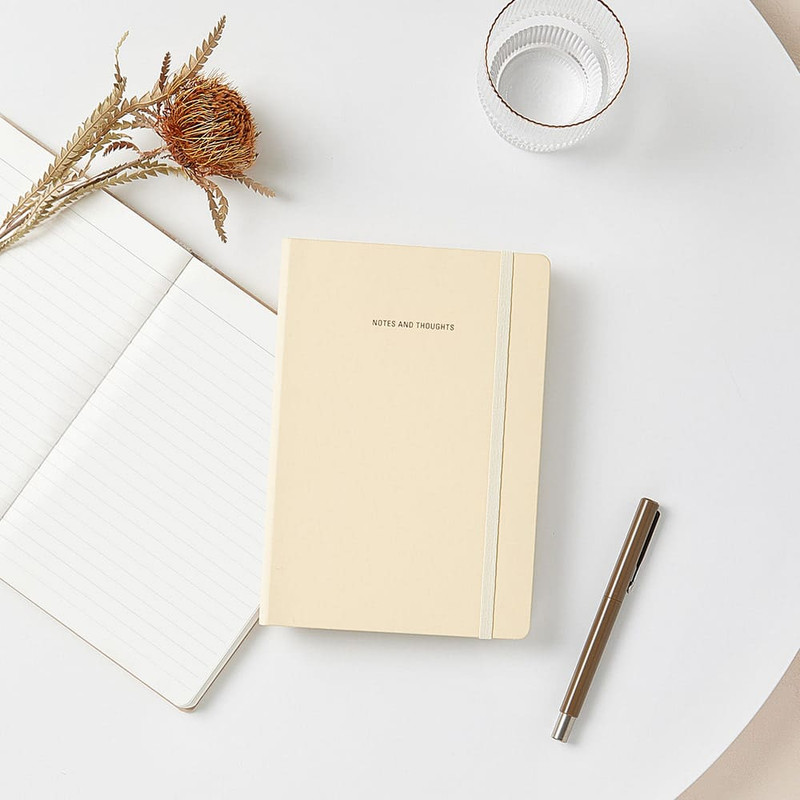 Vanilla  - Antenna Shop Table Talk Hardcover Grid Notebook