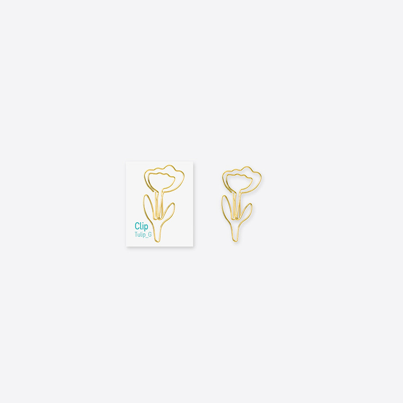Gold Tulip Metal Clip Pack