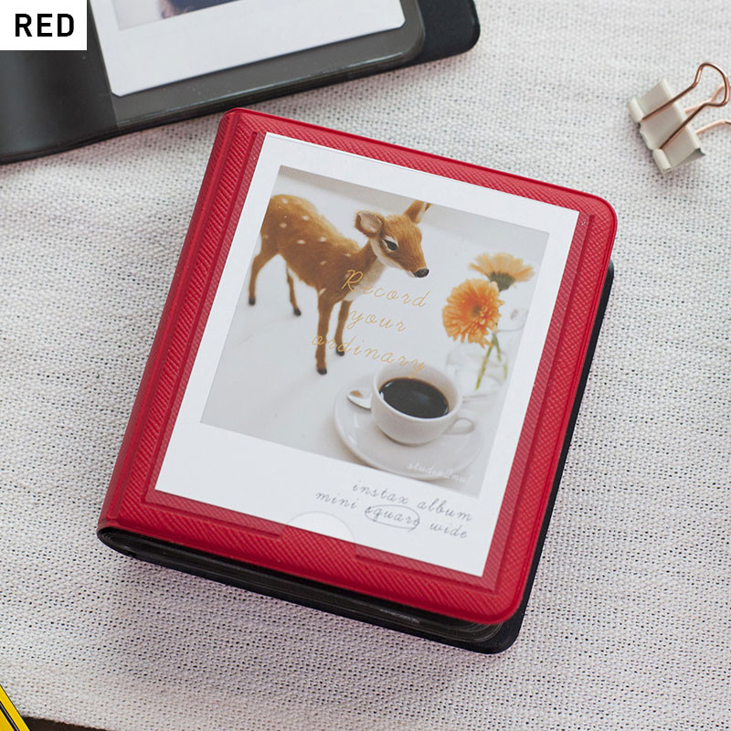 Red - 2NUL Pocket Slip in Photo Album for Instax Square Red - 2NUL Pocket Slip in Photo Album for Instax Square