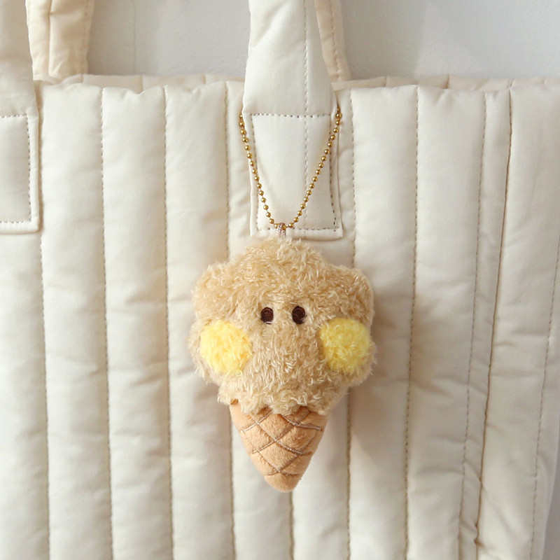 Usage example of BT21 Minini Shooky Ice Cream Plush Keyring Keyclip