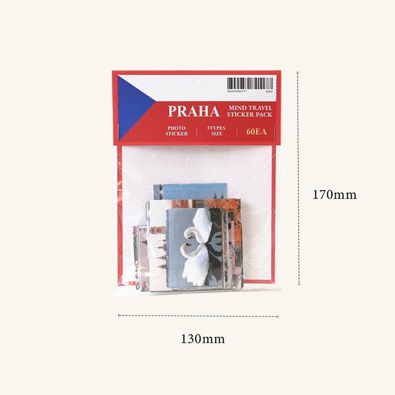 Size of Praha Mind Travel Photo Sticker Pack Size of Praha Mind Travel Photo Sticker Pack