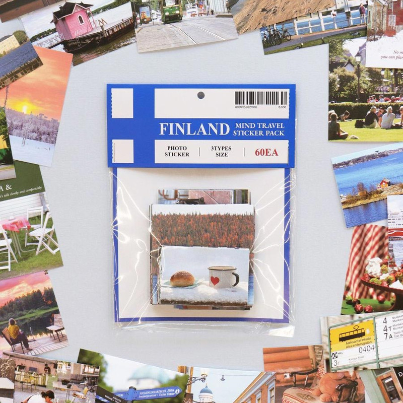 Indigo Finland Mind Travel Photo Sticker Pack Indigo Finland Mind Travel Photo Sticker Pack