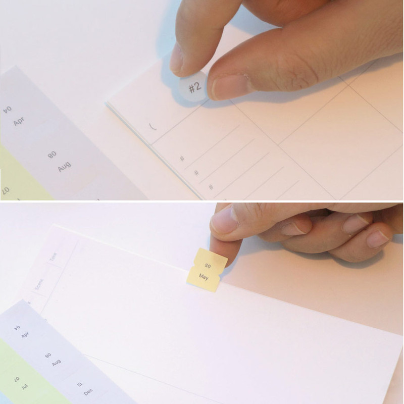 Index sticker - Simple Edit Dateless Daily Diary Journal Index sticker - Simple Edit Dateless Daily Diary Journal