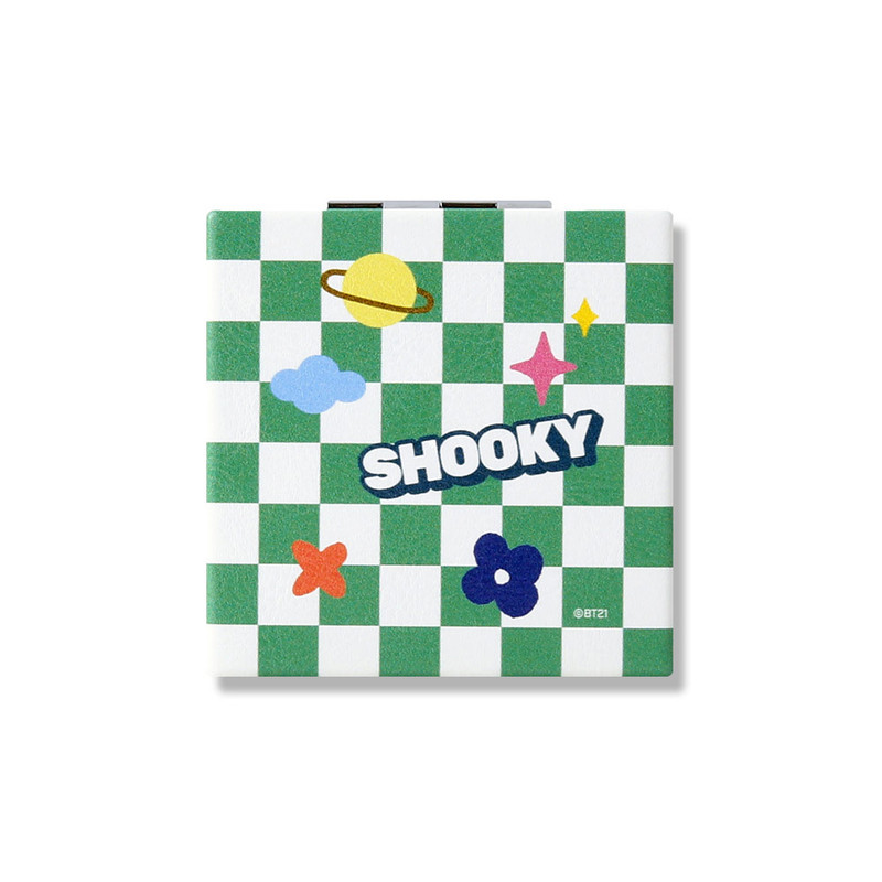 Back - BT21 Compact Shooky Double Sided Makeup Mirror