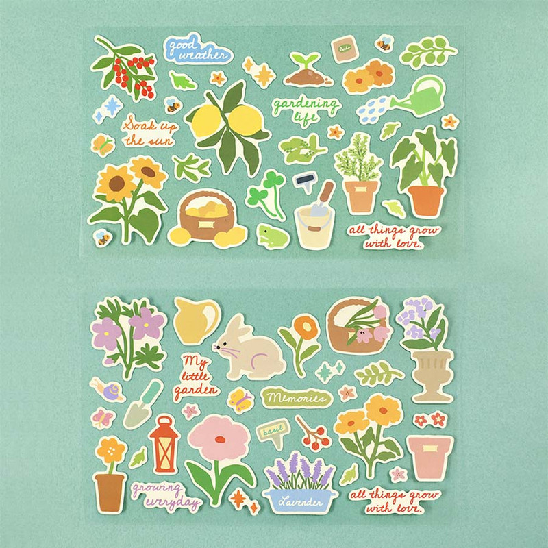 Life Gardening Removable Sticker Pack Life Gardening Removable Sticker Pack