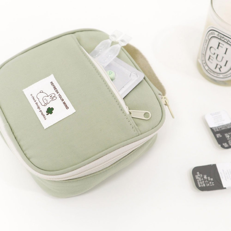 Outside pocket - Refresh Your Mind Makeup Bag Cosmetic Pouch