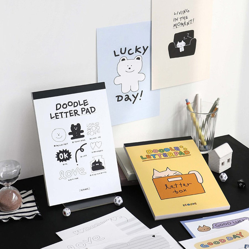 ICONIC Doodle B5 Letter Paper Pad 63 sheets ICONIC Doodle B5 Letter Paper Pad 63 sheets