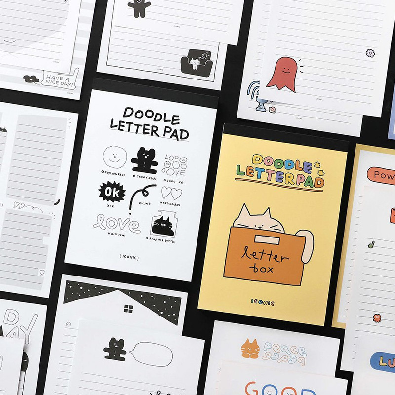 ICONIC Doodle B5 Letter Paper Pad 63 sheets ICONIC Doodle B5 Letter Paper Pad 63 sheets