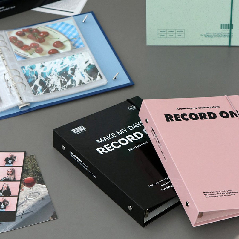 ICONIC Record On A5 Hardcover 6-Ring Binder Cover