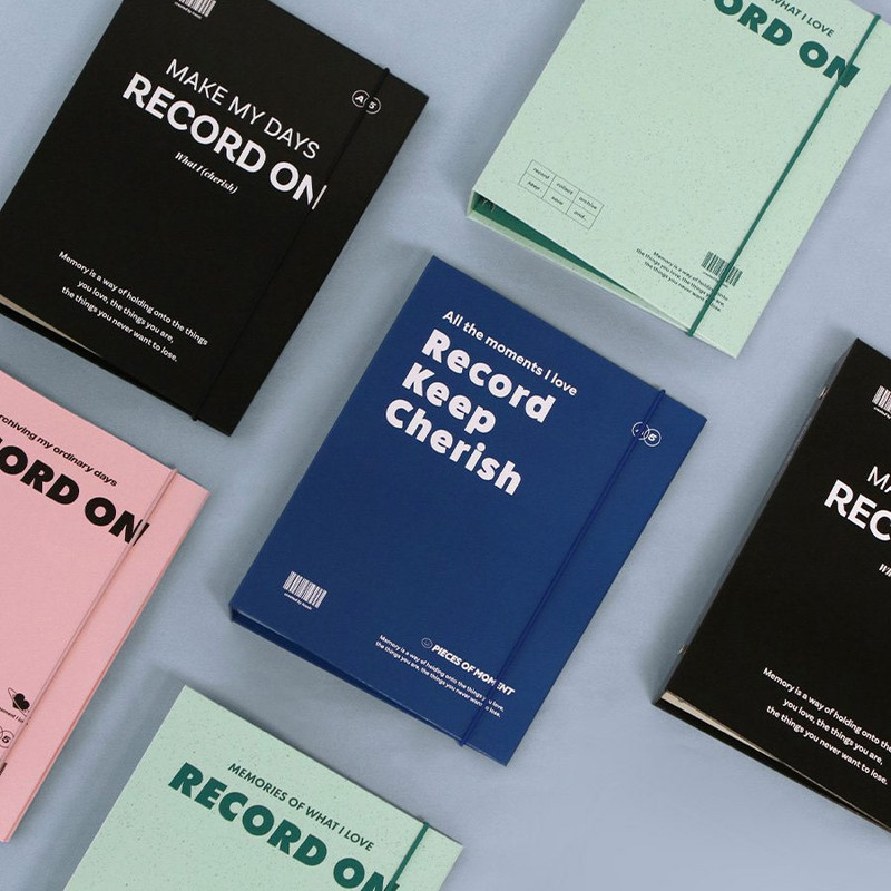 ICONIC Record On A5 Hardcover 6-Ring Binder Cover