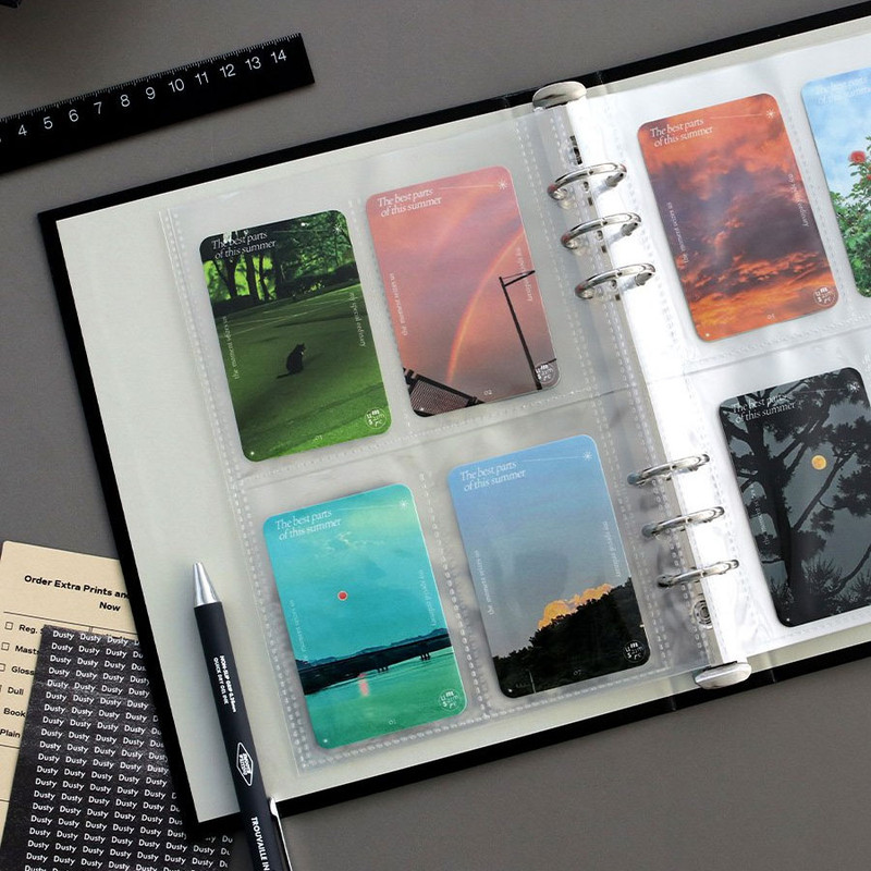 4 pockets - ICONIC Record On A5 6-Holes Album Sticker Storage Book Refills 4 pockets - ICONIC Record On A5 6-Holes Album Sticker Storage Book Refills