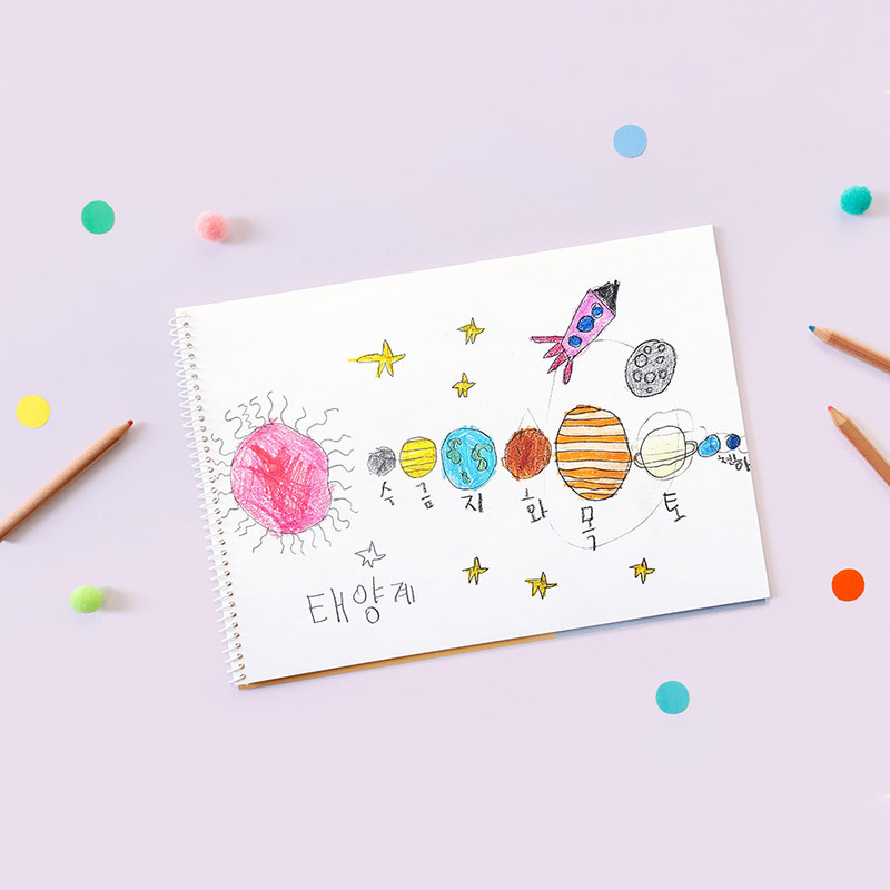 usage example of Bookfriends Reading Pet B5 Wire bound Drawing Blank Notebook usage example of Bookfriends Reading Pet B5 Wire bound Drawing Blank Notebook