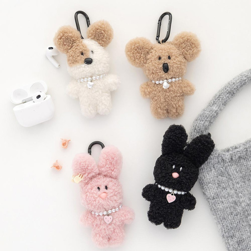 ROMANE Brunch Brother Plush Boucle Keyring ROMANE Brunch Brother Plush Boucle Keyring