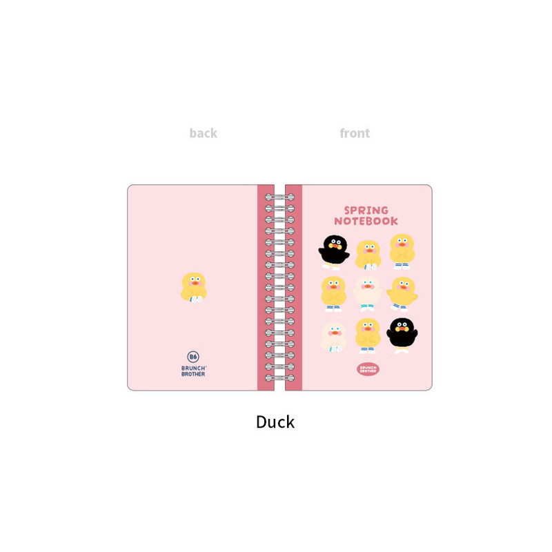 duck - ROMANE Brunch Brother B6 PP Cover Lined Blank Notebook duck - ROMANE Brunch Brother B6 PP Cover Lined Blank Notebook