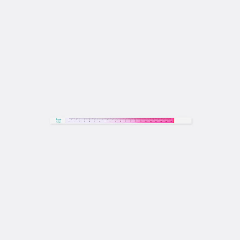 APPREE Twilight Gradation Pink 20cm Ruler