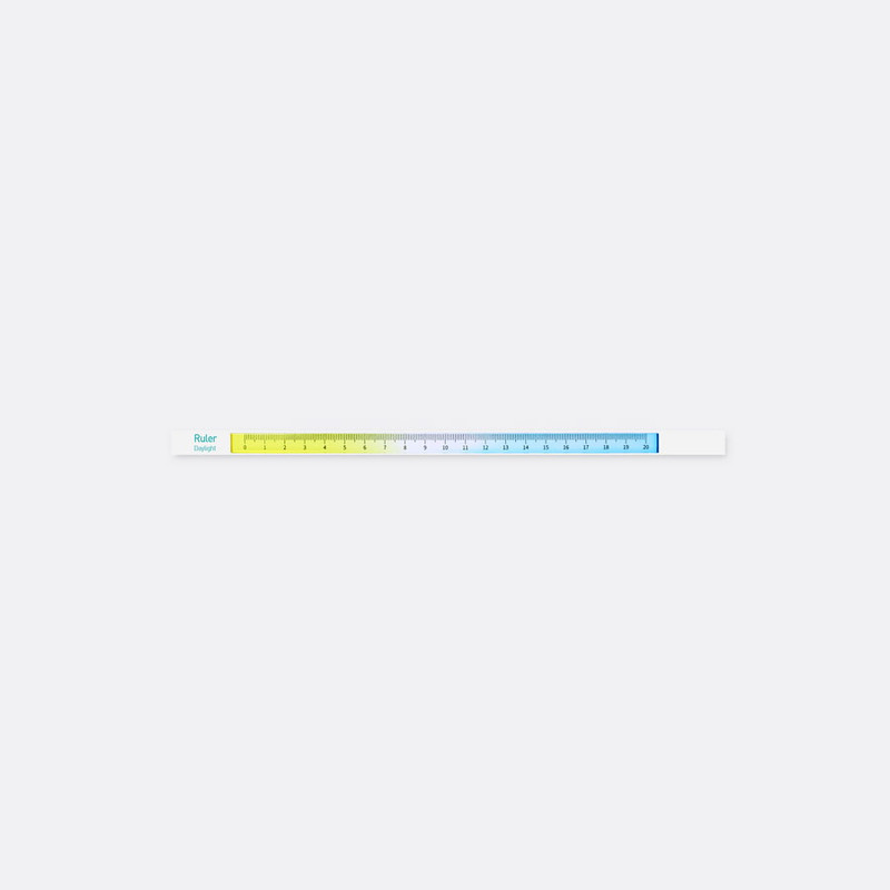 APPREE Daylight Gradation Blue-Yellow 20cm Ruler APPREE Daylight Gradation Blue-Yellow 20cm Ruler