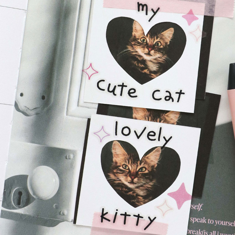 usage example of ICONIC Doodle Black White Alphabet Clear Sticker Pack