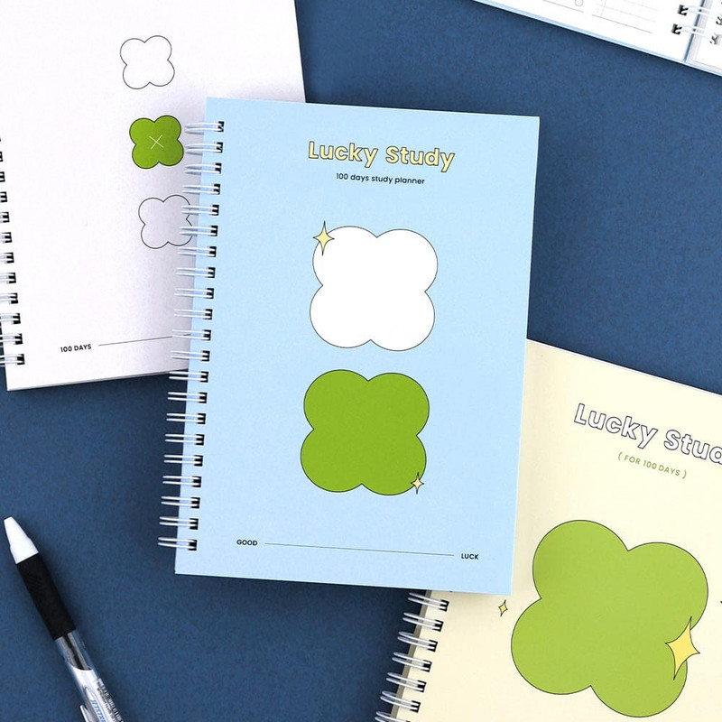Lucky 100days Dateless Daily Study Planner Lucky 100days Dateless Daily Study Planner