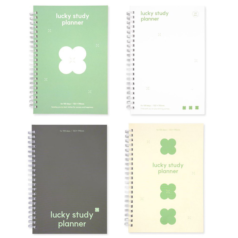 Dash and Dot Lucky 100days Dateless Daily Study Planner