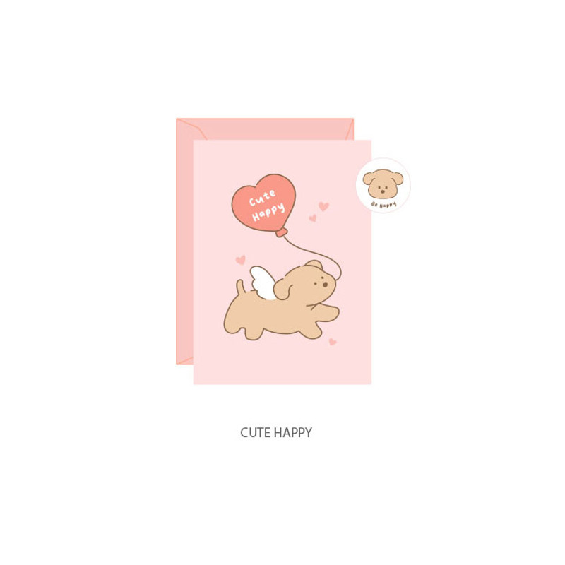 cute happy - O-CHECK Warm-hearted Small Card Envelope Set cute happy - O-CHECK Warm-hearted Small Card Envelope Set