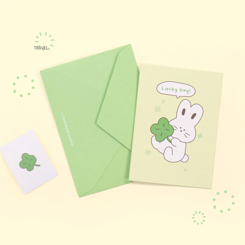 Lucky Day - O-CHECK Warm-hearted Small Card Envelope Set Lucky Day - O-CHECK Warm-hearted Small Card Envelope Set