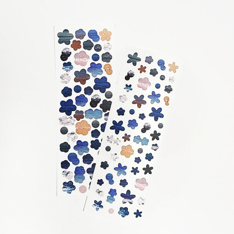 Bonne Journee Ocean Flower Paper Sticker Seal