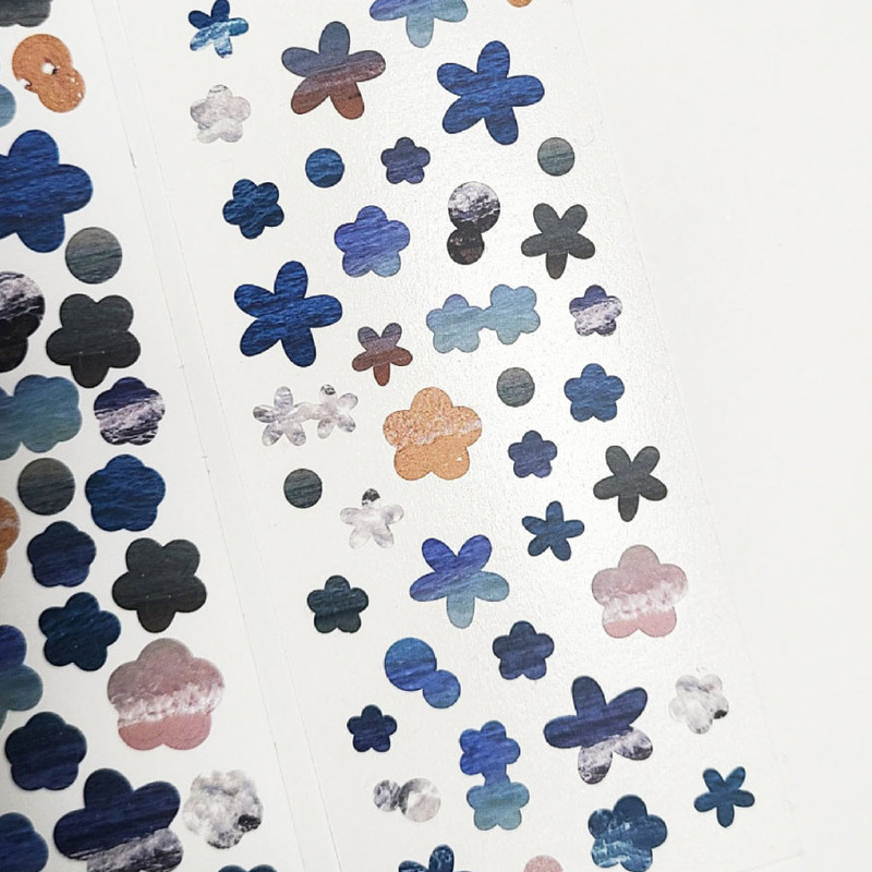 Bonne Journee Ocean Flower Paper Sticker Seal