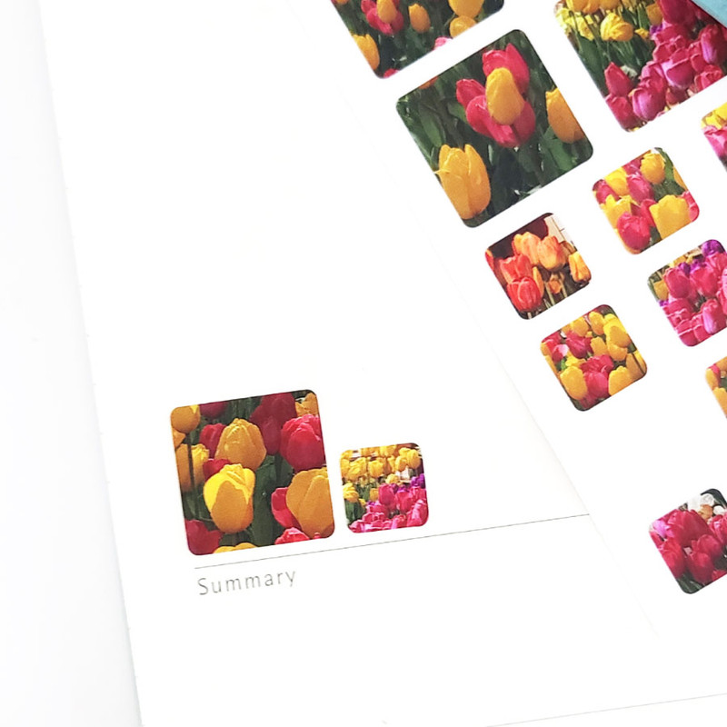 Bonne Journee Tulip Square Sticker Seal Bonne Journee Tulip Square Sticker Seal