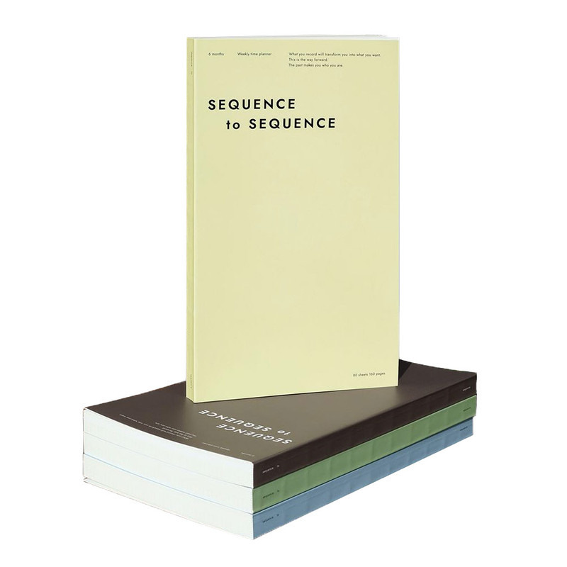 Sequence To Sequence 6 months Dateless Weekly Planner