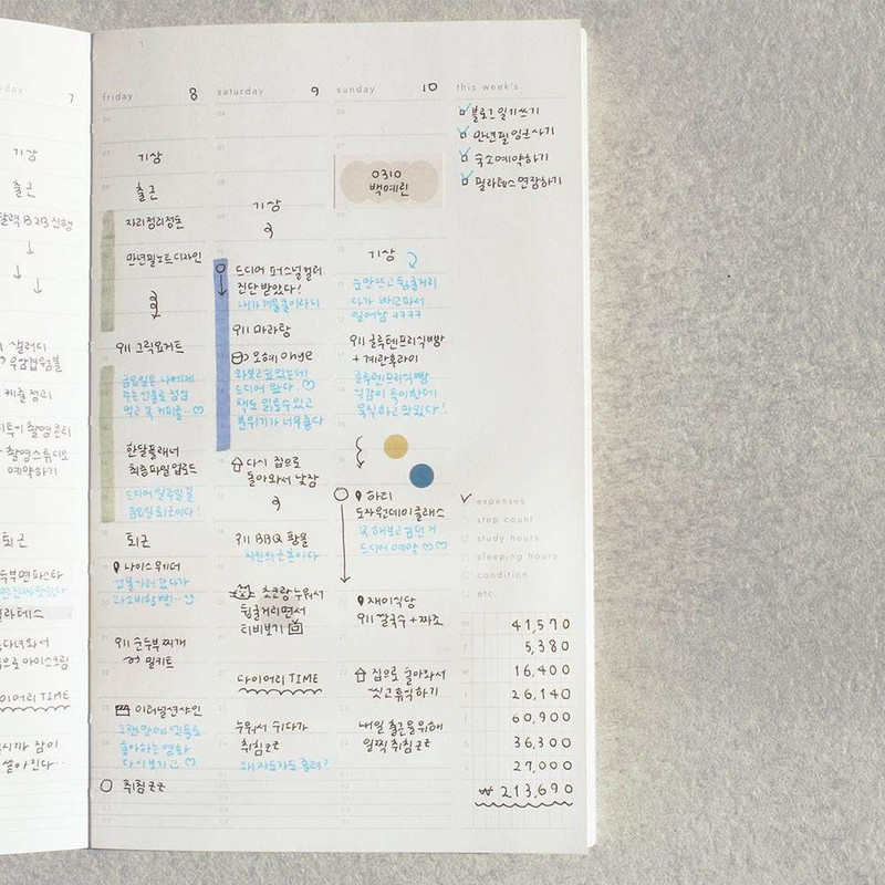 Sequence To Sequence Dateless Weekly Planner