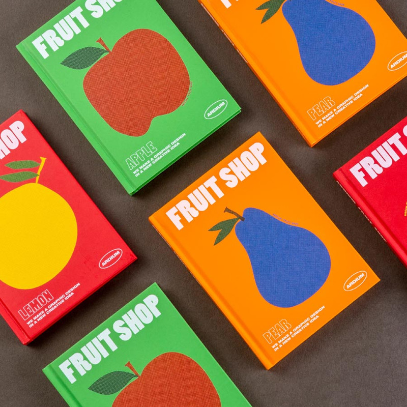 Ardium Fruit Shop Hardcover Blank Notebook  Ardium Fruit Shop Hardcover Blank Notebook